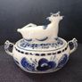 Gzhel Cow Sugar Bowl Image 2