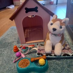 My generation doll vet clinic and kennel + dog and hairdressers chair and accessories
