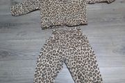 leopard print denim jacket and jeans