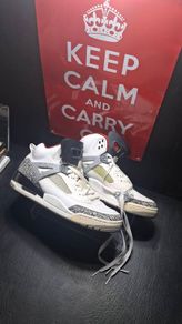 Nike Air Jordan SpizikeWhite / Cement Pre Owned Size 8 Uk Ships Immediately