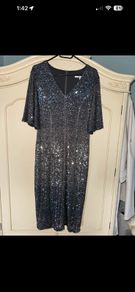 Exquise Sequin Party Dress Cap Sleeves