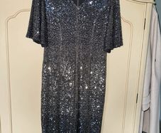 Exquise Sequin Party Dress Cap Sleeves