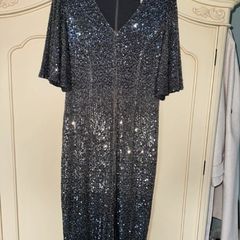 Exquise Sequin Party Dress Cap Sleeves