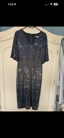 Exquise Sequin Party Dress Cap Sleeves