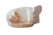 Kenyan Soapstone Carved Elephant Trinket Box