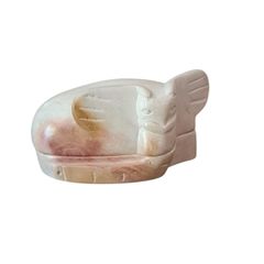 Kenyan Soapstone Carved Elephant Trinket Box