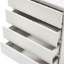BRAND NEW 4 Drawers Chest Of Drawers for Livingroom White Image 3