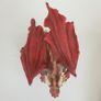 Red dragon figure on rock ceramic 19 cm high Image 6