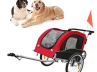 main image for ad BRAND NEW Mobile Tool Cart Collapsible Dog Trailer Pet Trailer Dog Outdoor Travel Foldable Three-wheeled Bicycle Rear-mounted Pet
