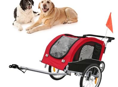 BRAND NEW Mobile Tool Cart Collapsible Dog Trailer Pet Trailer Dog Outdoor Travel Foldable Three-wheeled Bicycle Rear-mounted Pet