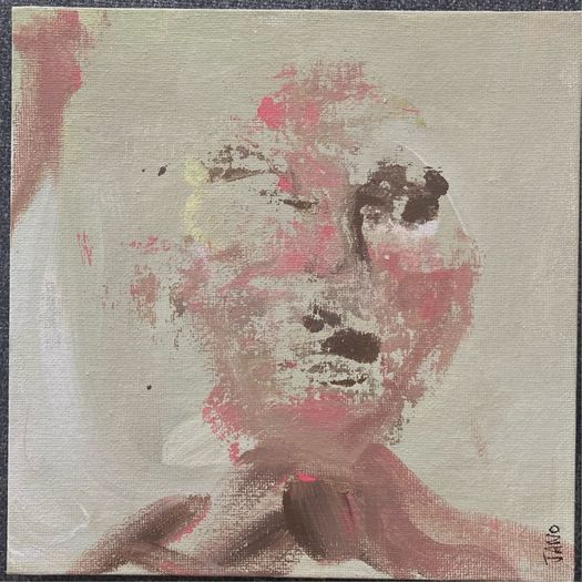 Original Contemporary painting Irish Art Portrait of Woman abstract art Gift
