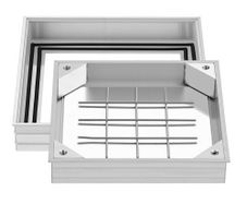 Manhole Cover with Frame, 300 x 300mm Invisible Recessed Septic Tank Access Covers, Aluminum Alloy Embedded Drain Channel Inspection Cover