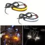 2pcs Flexible Switchback Dual-Colour White & Amber Motorcycle Image 2