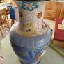 Vintage 20 inches tall hand painted Oriental Asian Large Pottery Vase Image 7