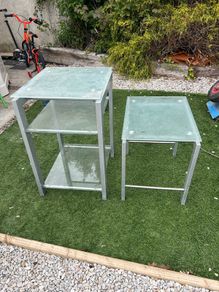 glass side tables