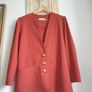 Vintage Blazer With Shoulder Pads Size Uk 16 Image 2