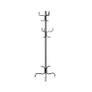 coat rack, clothes rack, 6 hooks, made of steel, for coats, hats, bags, 54 x 54 x 171,1 cm, black Image 2