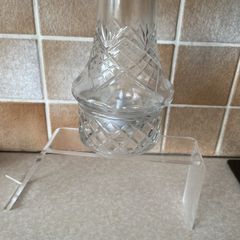 Clarence Bridge Irish Crystal 2 Piece Hurricane Candle Lamp