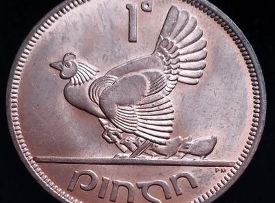 #790 - Ireland - 1968 - One Penny - KM.11