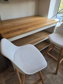 Tornviken Ikea Island And Sklum Bar Chairs (x2)