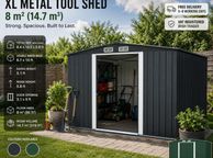 main image for ad Metal Shed  10 x 8 ft  Charcoal