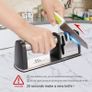 Knife Sharpener 4 in 1 Knife Sharpening, 4 Stage Manual Knife Sharperener Scissor Sharpener with Non-slip Base for Sharpening Kitchen Knives, Scissors, Knife Steel Image 5