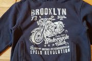 Age 5-6 Motorbike Logo Hoodie