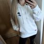Jumper Nike Essential fleece+ multi logo hoodie in white ,MEN /Women size S small like new Image 2