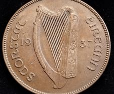 [2672] - Ireland - 1937 - 1 Penny - Irish 1d - KM.3 - High Grade