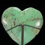 Natural Green Smithsonite Heart Shaped Stone - Mineral Image 7