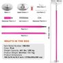 Dancing Pole, Spinning Static Dancing Pole Kit, Portable Removable Pole, 40mm Heavy-Duty Stainless Steel Pole Image 4