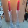 Set Of 2 Tipperary Crystal 28.5 Cm. Star Candleholders In Very Good Condition. Image 7