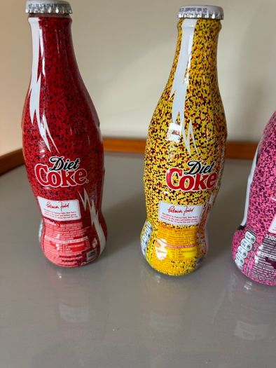 Rare unopened Patricia Field Diet Coke bottles
