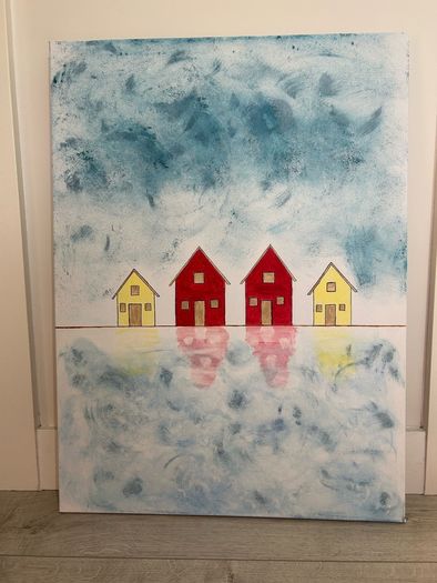 Original lakeside painting