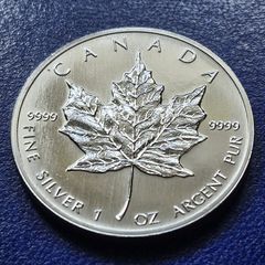 1993 Canada Maple Leaf  5 Dollar silver 99.99% 1 oz