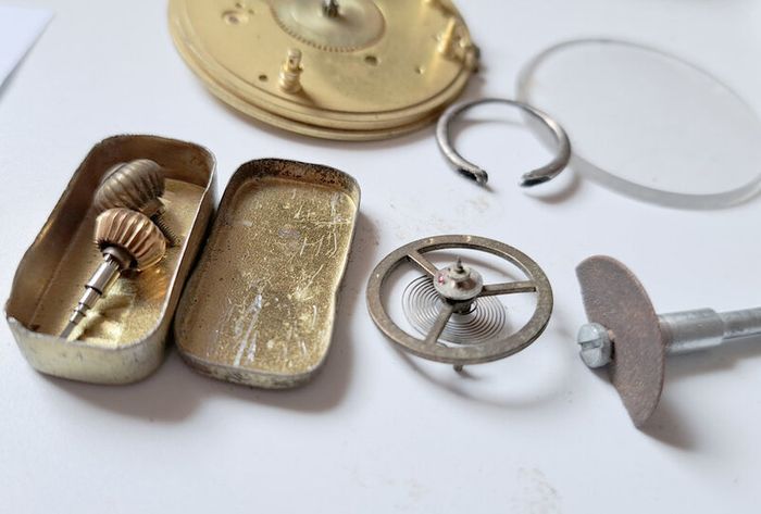 Lot of Antique & Vintage Watch Parts  - see Description for Condition