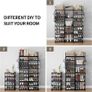 Shoe Rack 9 Tier 3 Row, Metal Shoes Storage Organiser Shelf, Holds 50-55 Pairs Shoe Boots, Stackable Stand Shoe Cabinet with Hooks, Tall Shoe Tower for Hallway Entryway, Space Saving (FREE POSTAGE) Image 3