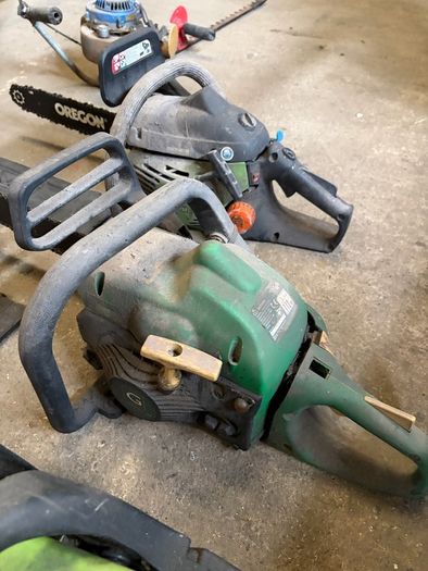 Strimmers, chainsaws and hedgecutters