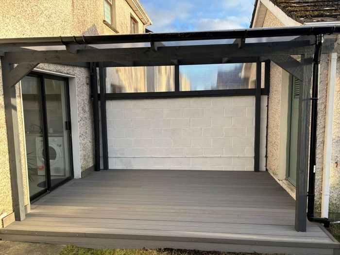 building pergola ,extension, side entry