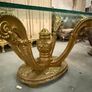 Old glass topped gilt table Image 7