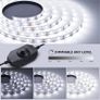 LED Strip Light White 5M 300 LEDs, 1650lm Dimmable Strip Lights for Kitchen, Cool White 6000K Daylight LED Strip for Under Units Cabinet Cupboards (12V Power Plug and Dimmer Switch Included) Image 9