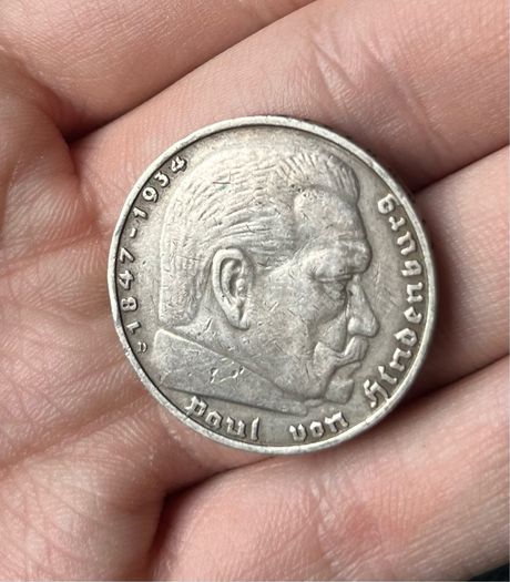 Germany 1936, Silver 5 Reichsmark