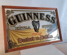 Guinness Framed Advertising Mirror