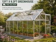 main image for ad Greenhouse Aluminium 12ft x 6ft