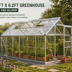Greenhouse Aluminium 12ft x 6ft