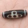 Antique Himalayan Flower Motif Energy Agate Dzi Talisman Image 8