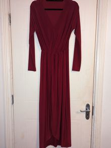 stunning wrap effect maxi dress from Boohoo