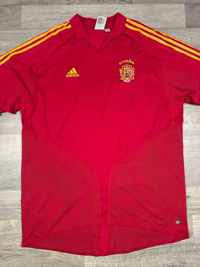 Vintage 2004 Adidas Spain Home Jersey Shirt Mens XL
