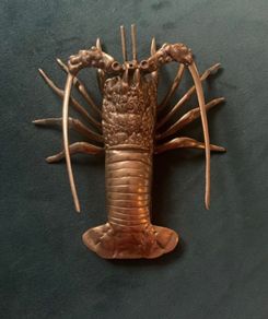 Vintage Brass Lobster