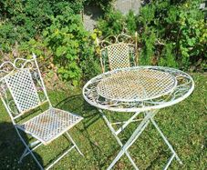 Garden bistro furniture set